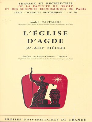 cover image of L'église d'Agde (Xe-XIIIe siècle)